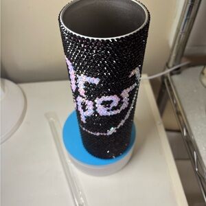 Black Rhinestone TumblerDr Pepper Jeweled Tumbler